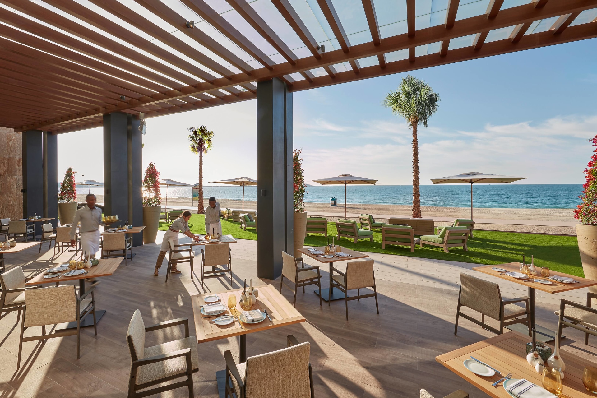 Terrasse des The Bay Restaurant